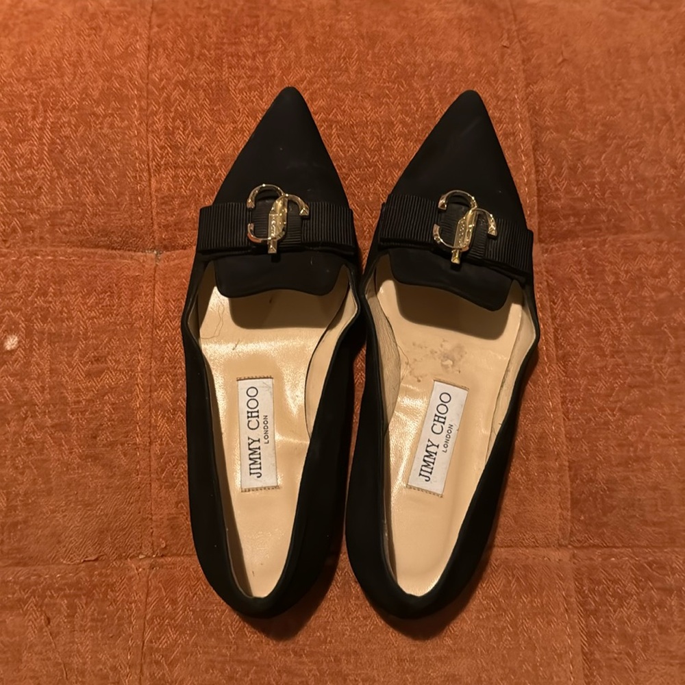 Jimmy Choo Gala Pointed shoe suede in black